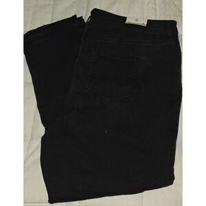 Lauren Ralph Lauren‎ Jeans Women's 20W Black Plus Size Premier Skinny Curvy Crop